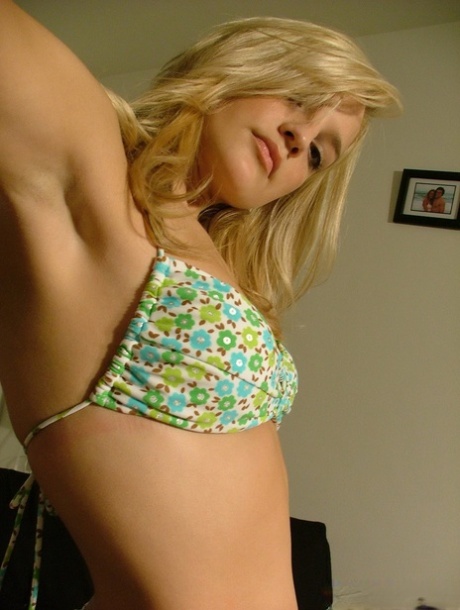 blonde selfie erotic photo