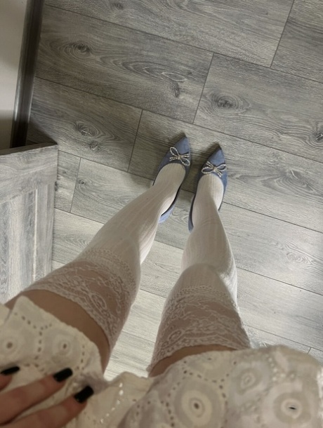 cute stockings naked picture