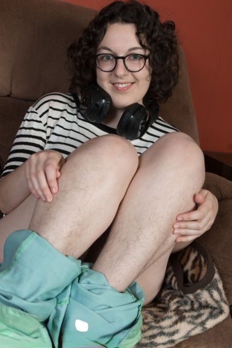 short hair glasses porno photos