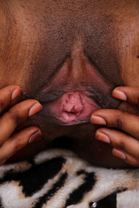 ebony spreading beautiful naked image