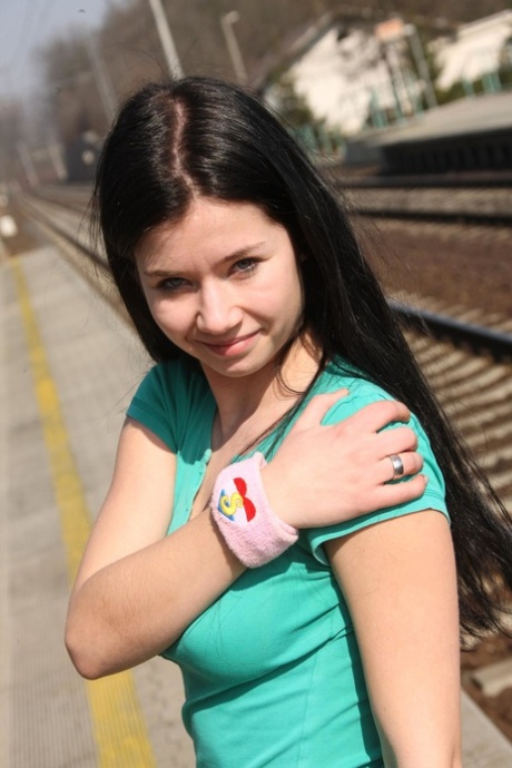 teenager offentlig top sexet billede