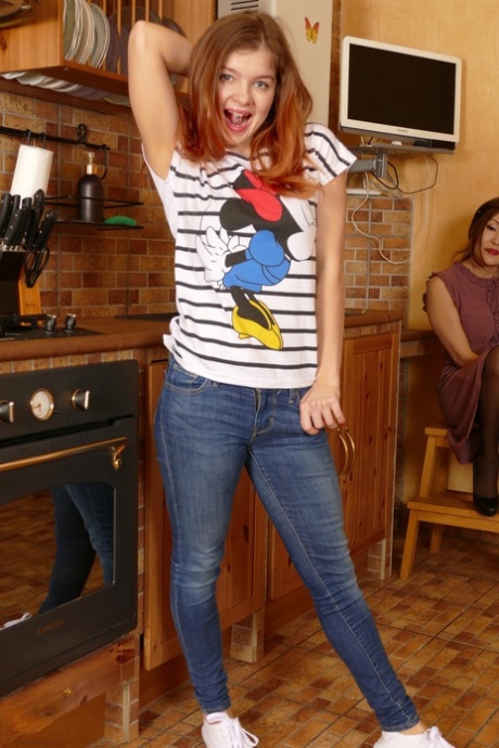 asian jeans adult photo