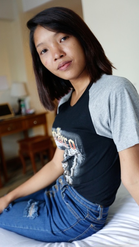 asiatiska jeans vacker sexig samling