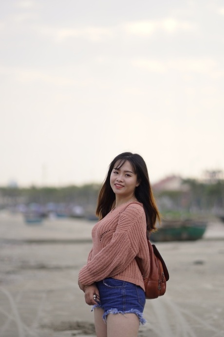 asiatisk strand sexet kunst fotos