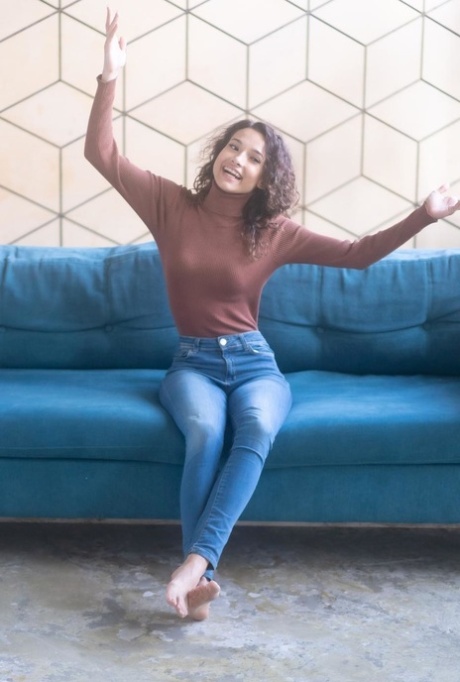 krøllete brunette hd beste foton
