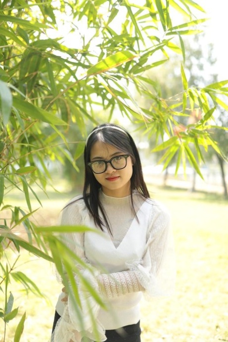 asian glasses beautiful naked archive