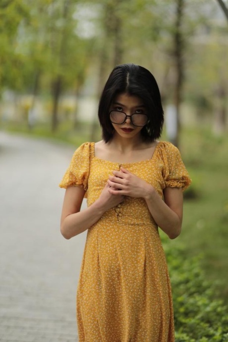 teen glasses naked image