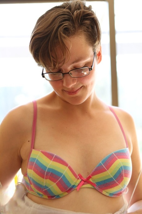 short hair glasses art nude photos